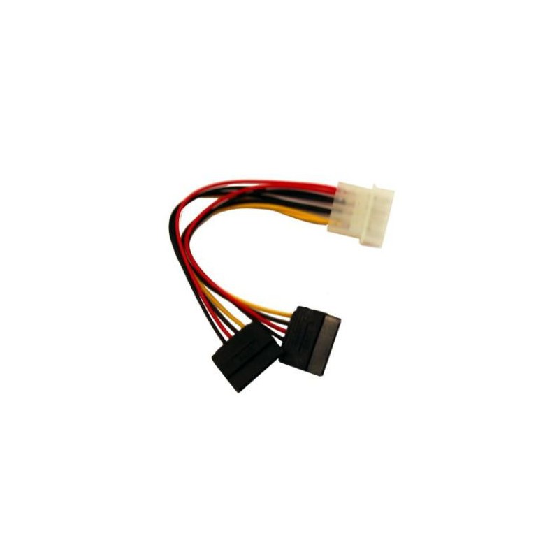 Gembird Kabel SATA zasilający 0,15M MOLEX->SATAx2