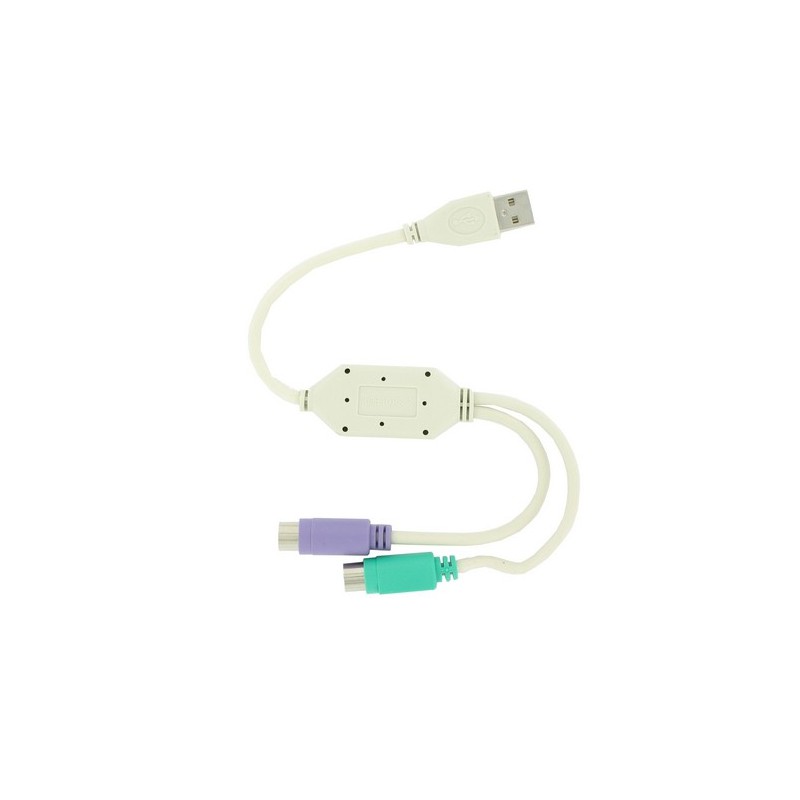 4world Adapter USB na 2 porty ps2 (klawiatura i my
