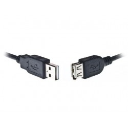 Gembird Przedluzacz USB 2.0 typu AM-AF 1.8m czarny