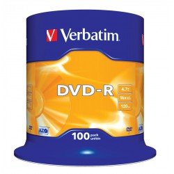 Verbatim DVD-R 16x 4.7GB 100 CB 43549