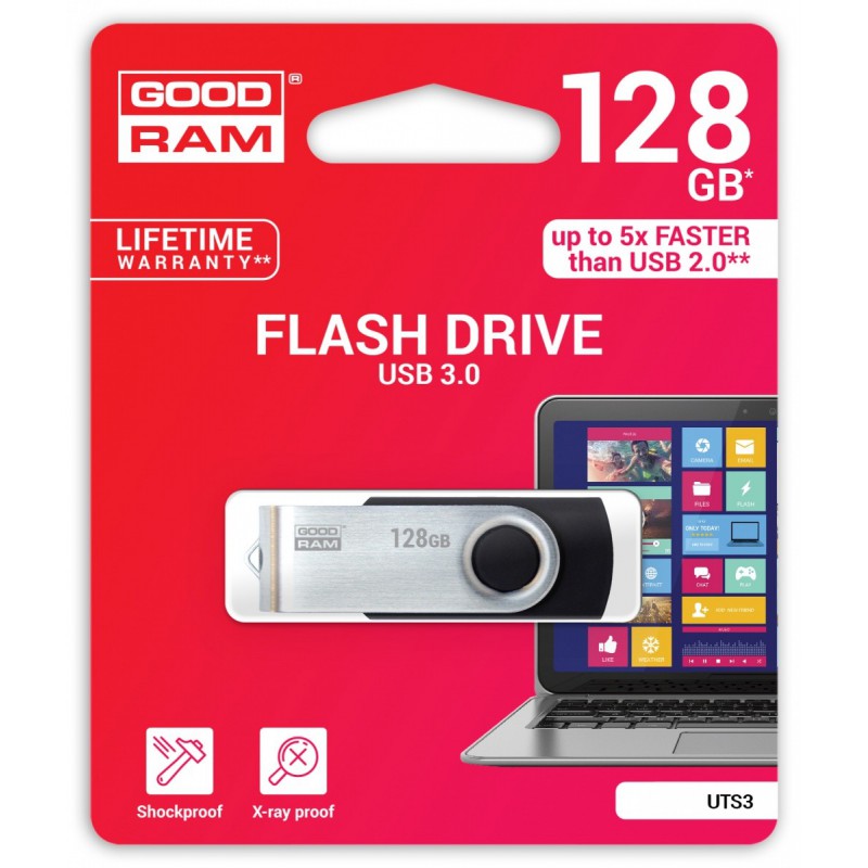 GOODRAM TWISTER 128GB Czarny USB3.0