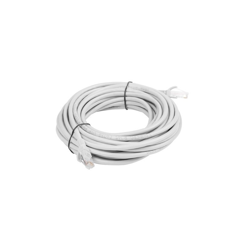 LANBERG PATCHCORD KAT.5E 10M SZARY FLUKE PASSED LA