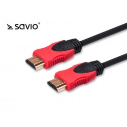 Elmak Kabel HDMI 2.0, OFC, SAVIO CL-140, złoty, 3D
