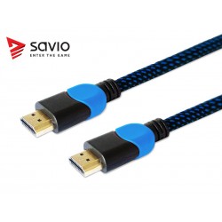 SAVIO GCL-05 Kabel HDMI-HDMI v2.0 niebiesko-czarny