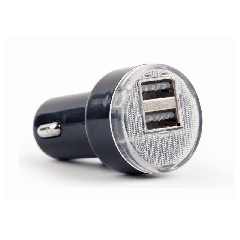 Ładowarka samochodowa 2xUSB 2.1A czarna