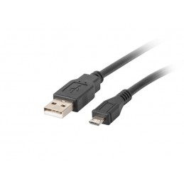 Lanberg Kabel USB 2.0 micro AM-MBM5P 1M czarny