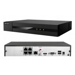 Rejestrator IP 4 kanałowy, 8 Mpix NVR-4CH-POE