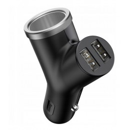 BASEUS ŁADOWARKA SAMOCHODOWA 2xUSB 40W+ZAPALNICZKA
