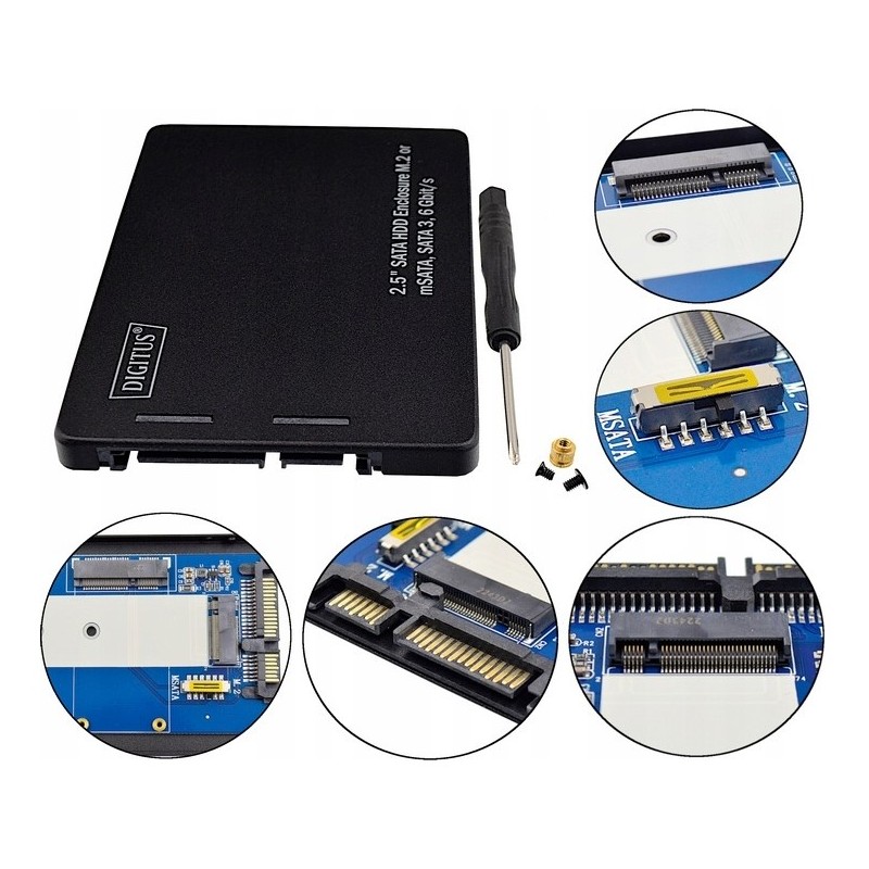OBUDOWA ADAPTER NA DYSK SATA/HDD 2,5`` M.2 SATA 3