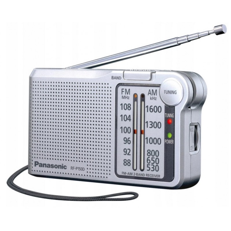Panasonic RF-P150D Radio przenośne AFC Srebrne LED