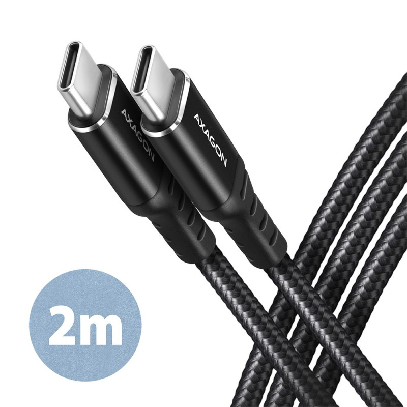 AXAGON BUCM-CM20AB Kabel USB-C - USB-C 2.0, 2m, PD