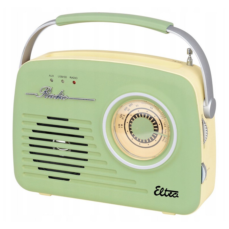 Radio RETRO PISTACJA sieciowe akumulator ELTRA Lui