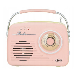 Radio Eltra Luiza retro różowa USB/SD/MP3 akumulat