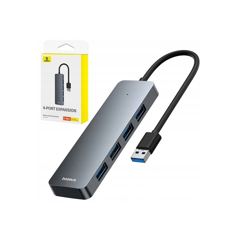 BASEUS HUB USB 4-PORTY KONCENTRATOR ABS USB 3.0
