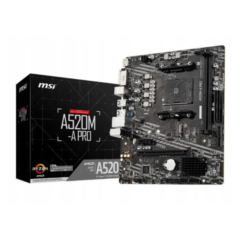 Płyta główna MSI A520M PRO micro ATX AMD Ryzen AM4